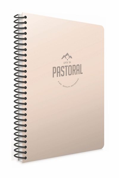 Gıpta Pastoral 2-Piece A4 96 Sheets Lined Spiral PP Cover Notebook