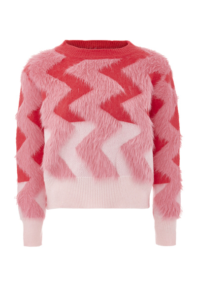 Swirly pulover strick