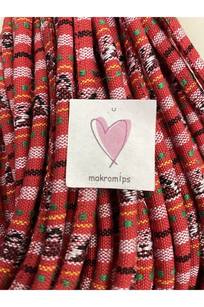 Makromİps MACROME ROPE 10 m 6 mm WOVEN CORD ROPE RECORDING ROUND JEWELRY PHONE HANGER CORD ROPE