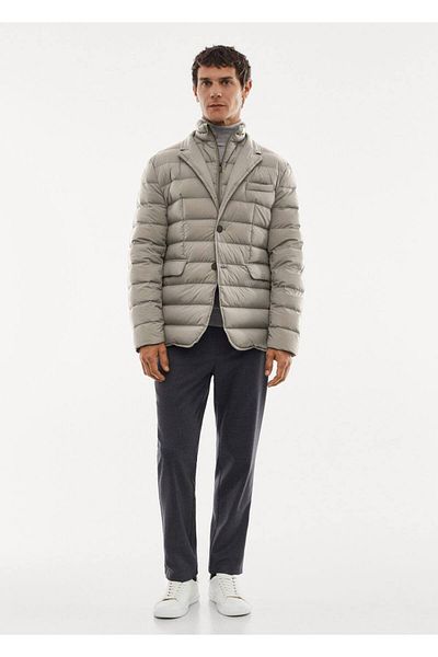 MANGO Man Water Repellent Quilted Anorak