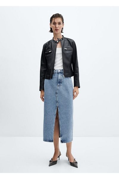 MANGO Woman Midi farmer szoknya