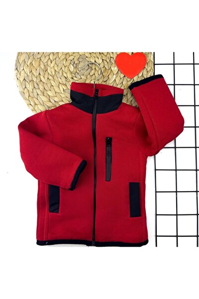 Genel Markalar 1-12 Yaş Fermuar Kapamalı Dik Yakalı Cepli Çocuk Ceketi