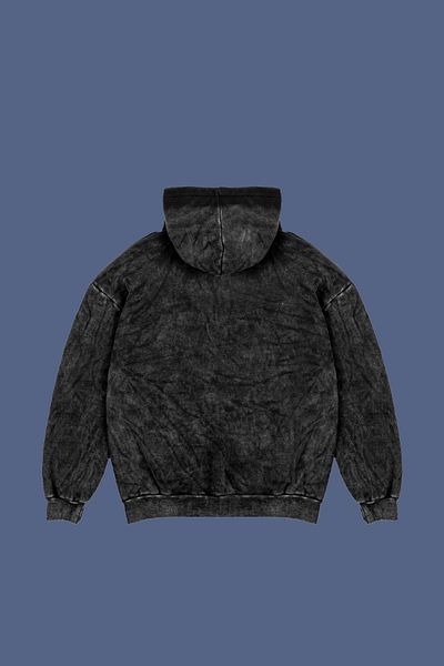 Sekizbiraltı Πλένεται Black Illusion Face Printed Oversize Unisex Hoodie