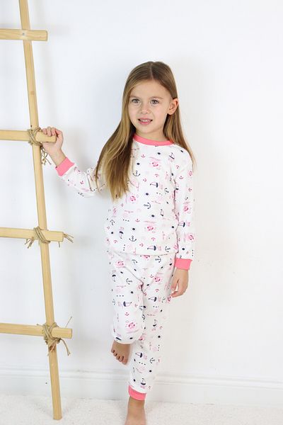 Harika KIDS Girl's Interlock Fabric Knitted Basic Printed Pajama Set