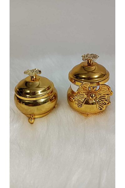 Dumans home Coffee Cup And Turkish Delight Cup Gold Coffee Cup And Turkish Delight Holder Set of 6