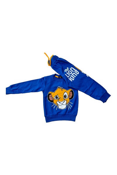 Atabay Kids Simba baskılı 2'li eşofman takım unisex