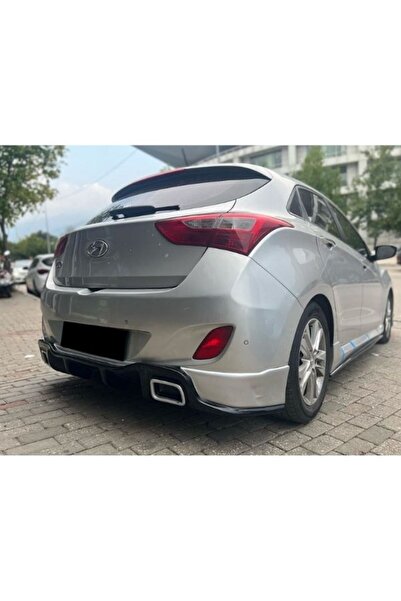 NamTuning Hyundai i30 RS Uyumlu  Arka Tampon Eki Difüzör Parlak Siyah 2012-2017 arası