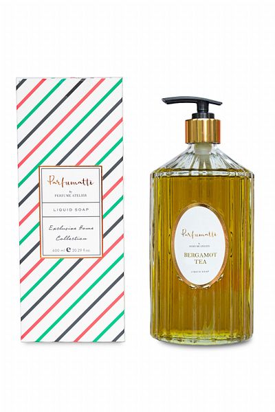 PARFUMATTI BY PERFUME ATELIER BERGAMOT TEA 600 ml GLASS BOTTLE LIQUID SOAP