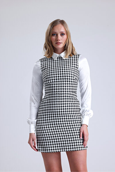 Tangül&Ali'S Moda Evi Ekose Mini Elbise