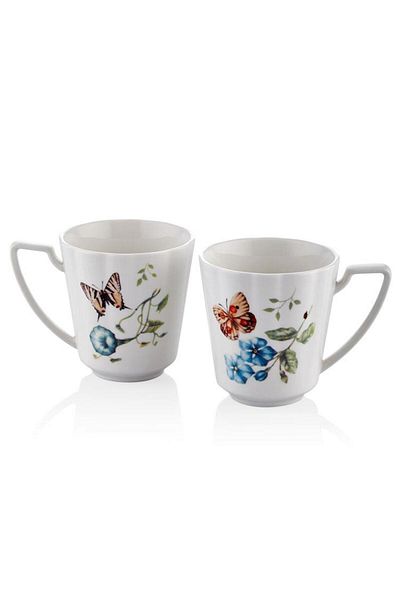 LAMEDORE Joy Carmen Butterfly 2-Piece Mug-Cup Set 350 Cc 1jyc-109