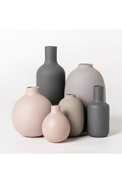 TuransoyCraft Camber Bombe Modern Vazo Büyük Boy 25 CM Sert Plastik 6'lı Deko...