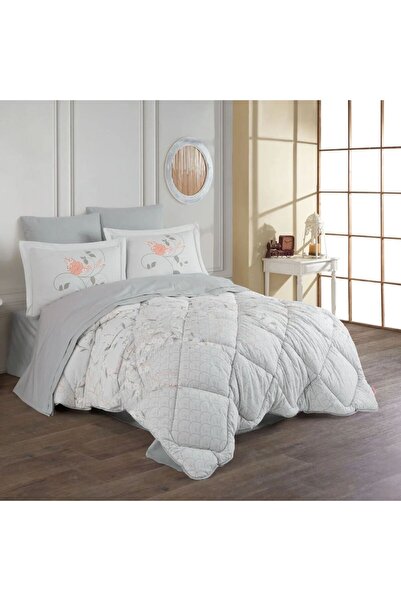 Hobby Missy Gri - Poplin Çift Kişilik Uyku Seti