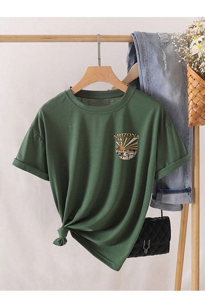 MOONBULL Unisex Arizona Back Printed Oversize T-shirt