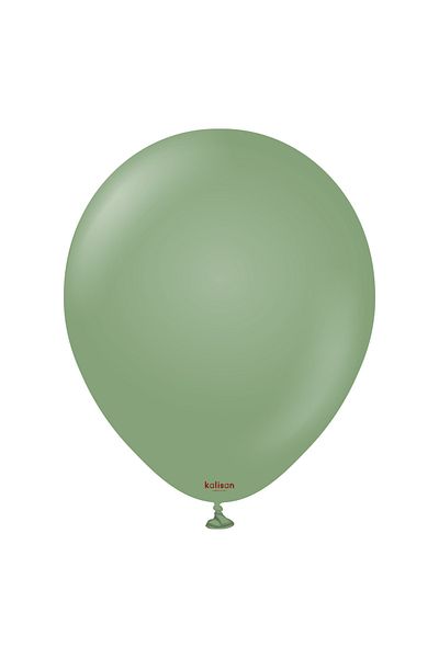 Kalisan 12'' Retro Eucalyptus Balloon 25 Pieces