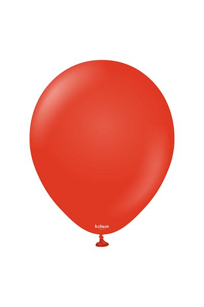 Kalisan 12'' Pastel Red Balloon 25 Pieces Decoration, Birthday PartyCreate Your Own Concept