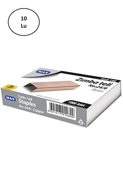 Mas Staple Wire No: 24/6 Copper 10 Pieces