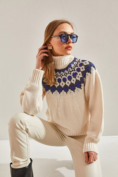 Bianco Lucci Rollkragenpullover für Damen