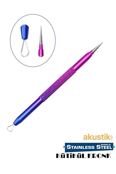 Uniquem Batık Tırnak Çıkarma Kronk Sivri Uçlu Rainbow Gökkuşağı XLK108