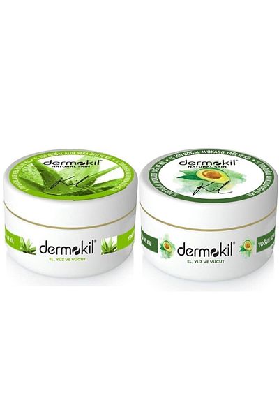 Dermokil Aloe Vera Care Cream - Hand and Face, 300 ml + Avocado Extract 300 ml