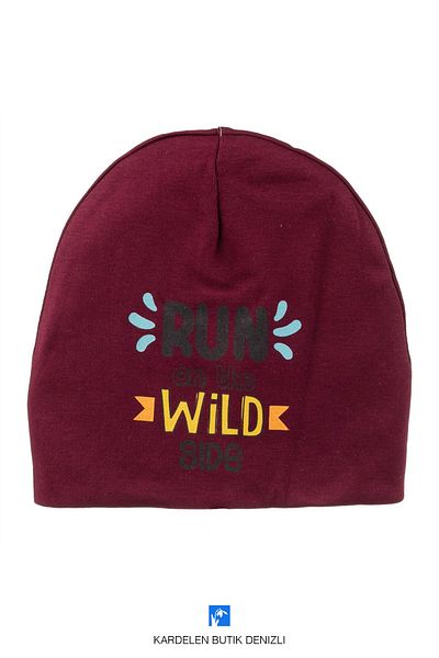 Kardelen Butik Denizli Combed Cotton Beret for Kids (3-8 Years)