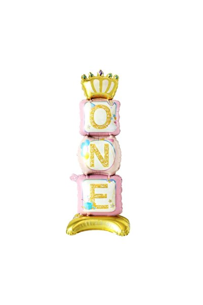 Bkmc بالون فيول وردي واحد قائم