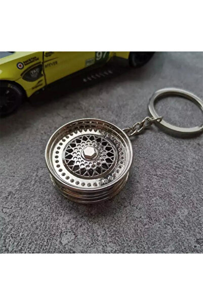 Jaida Moda Silver Color Wheel Figure Dangle Keychain