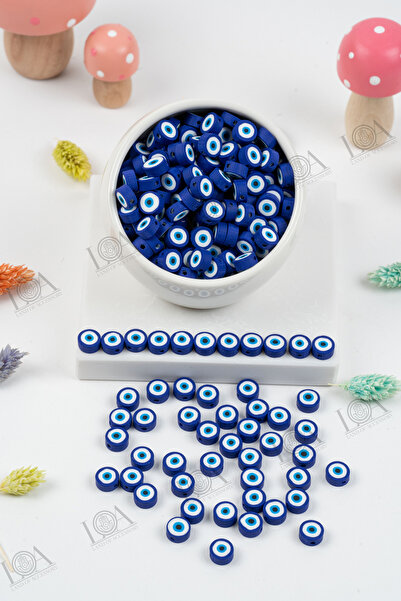 LANDOFACCESSORY POLİMER FİMO BONCUK - NAZAR BONCUĞU DESENLİ - TAKI AKSESUARI ...