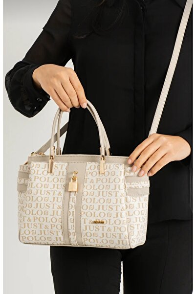 Just Polo حقيبة يد وكتف ومحفظة نسائية من Justpolo مكونة من 4 أقسام