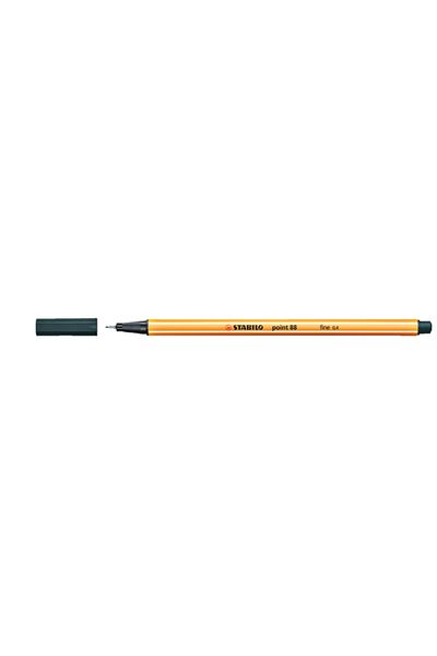 Stabilo Felt Tip Thin Pen (10 pieces) 88 Point 0.4 MM Olive Green 88/63