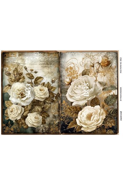 LİNEART LineArt Brass Decopage Paper LA-BG3