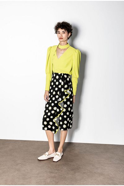 KAMEYA Acid Blouse with Wide Cuff Detail
