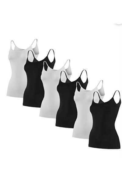 EBRULİ BUTİK06 Women's Athlete with String Straps, Pack of 6