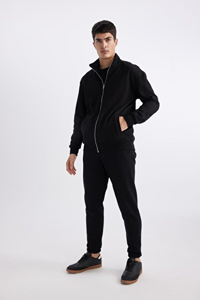 DeFacto Jogger Sweatpants Standard Fit Basic ίσια μέση με κορδόνια ελαστική με τσέπες στα πόδια A6468ax24sp