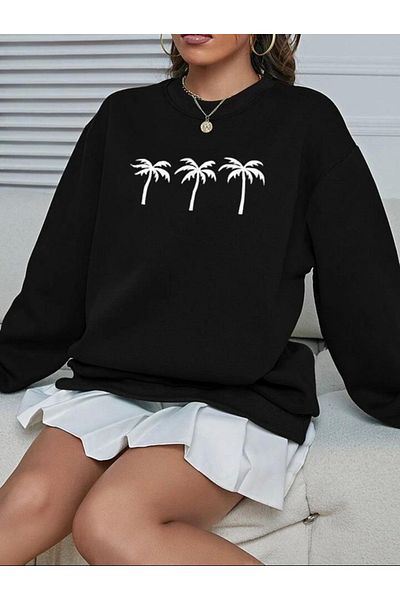 khufu Hanorac cu imprimeu unisex negru Sıfırıka