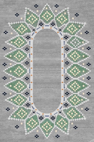 Rugs Modern Halı سجادة ميرا رمادية بنمط هندسي حديث على طراز بوهو 2925