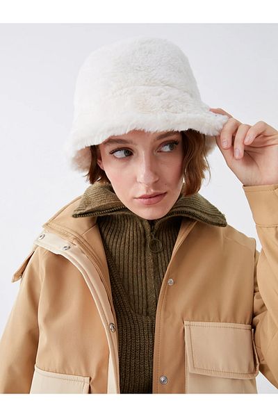 LC Waikiki Soft Furry Women's Bucket Hat
