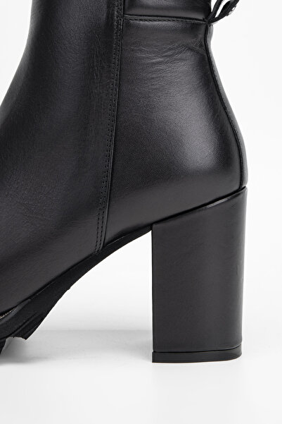 Tamer Tanca Kadın Hakiki Deri Topuklu Bot 775 900 Bn Bot Sk23/24