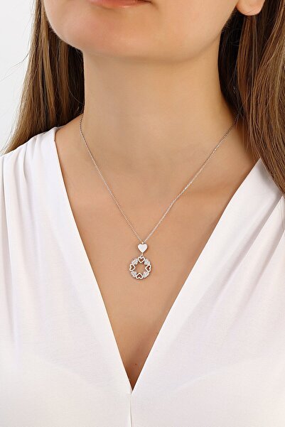 MySilvers Gümüş Kalp Kolye