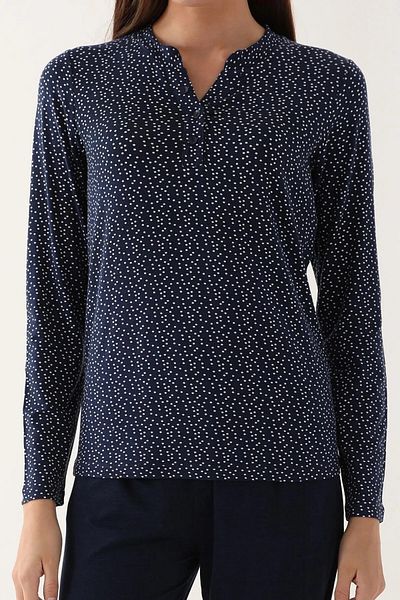 Arnetta Long Sleeve Soft Textured Large Size Pajama Set 2659
