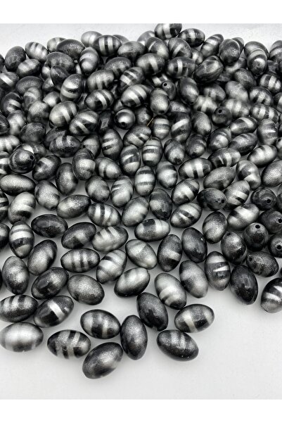 Hedef Bijuteri 14x20mm عين النمر الرمادي الأسود ، نموذج اللوز زيبرا لصنع المج...