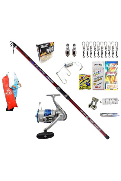 Kendo Sea Power 5000 Remixon Strong 390cm 100-250gr Profesyonel Kıyı Olta Tak...