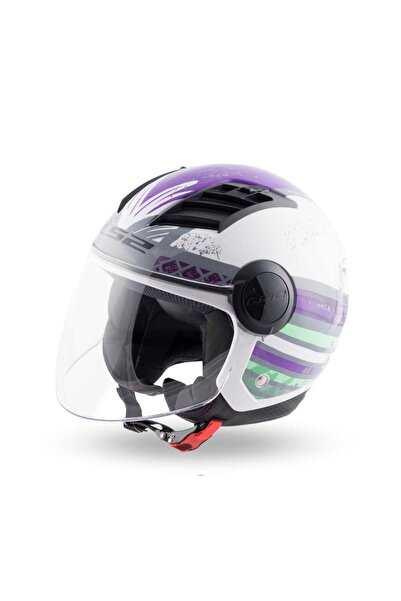 LS2 AIRFLOW RONNIE TITANIUM PURPLE AÇIK KASK