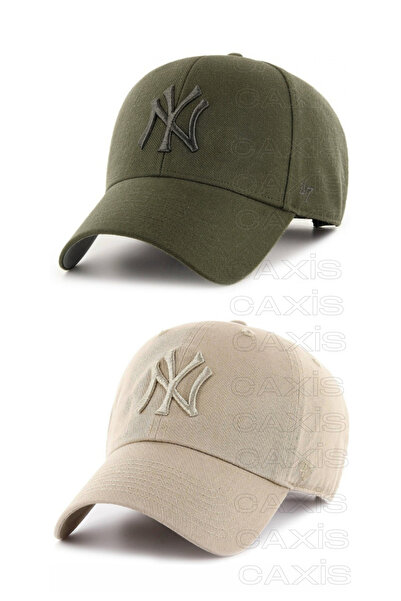 GYES Spor Ny Şapka Unisex 2'li Takım Arkası Cırtlı Ayarlanabilir