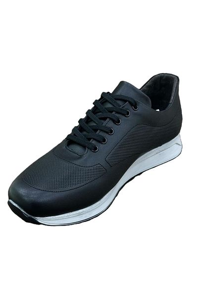 PATRON SHOES PATRON Black Leather Sports Shoes