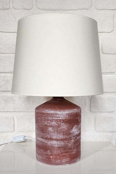 Qdec Vintage Ceramic Lampshade Cube Red