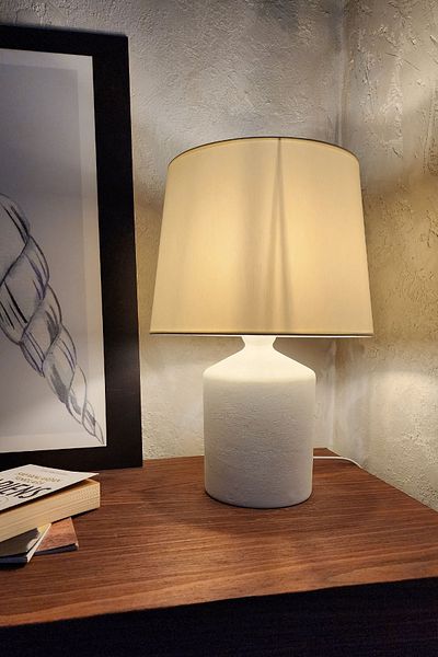 Qdec Vintage Ceramic Lampshade Cube Ecru