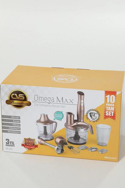 CVS Dn 1283 OmegaMax 1500W مجموعة ميجا متعددة الوظائف 10 قطع - غرفة مزدوجة