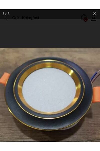 Mioled 7 Watt 3 Renk Led Spot Siyah Gold Kasa Beyaz+Günışığı+4000K 3 ü 1 Arada