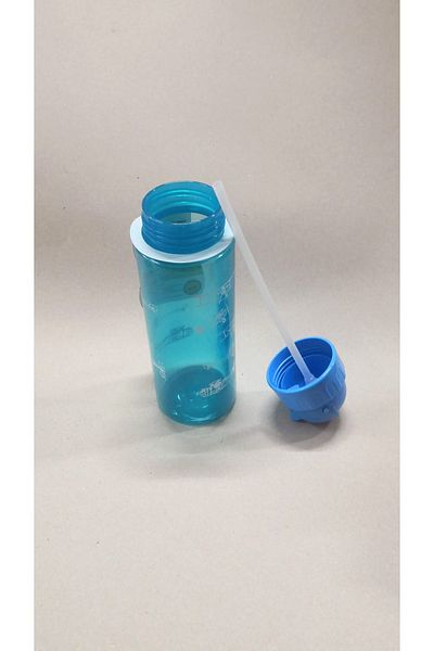 Nova Color Blue Transparent Water Bottle with Straw Water Bottle Pp Water Bottle Nature Friendly Product 500ml