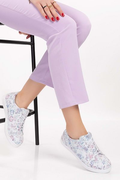 Gondol Pantofi de damă din piele naturală cu model detaliat zilnic Gnd.109